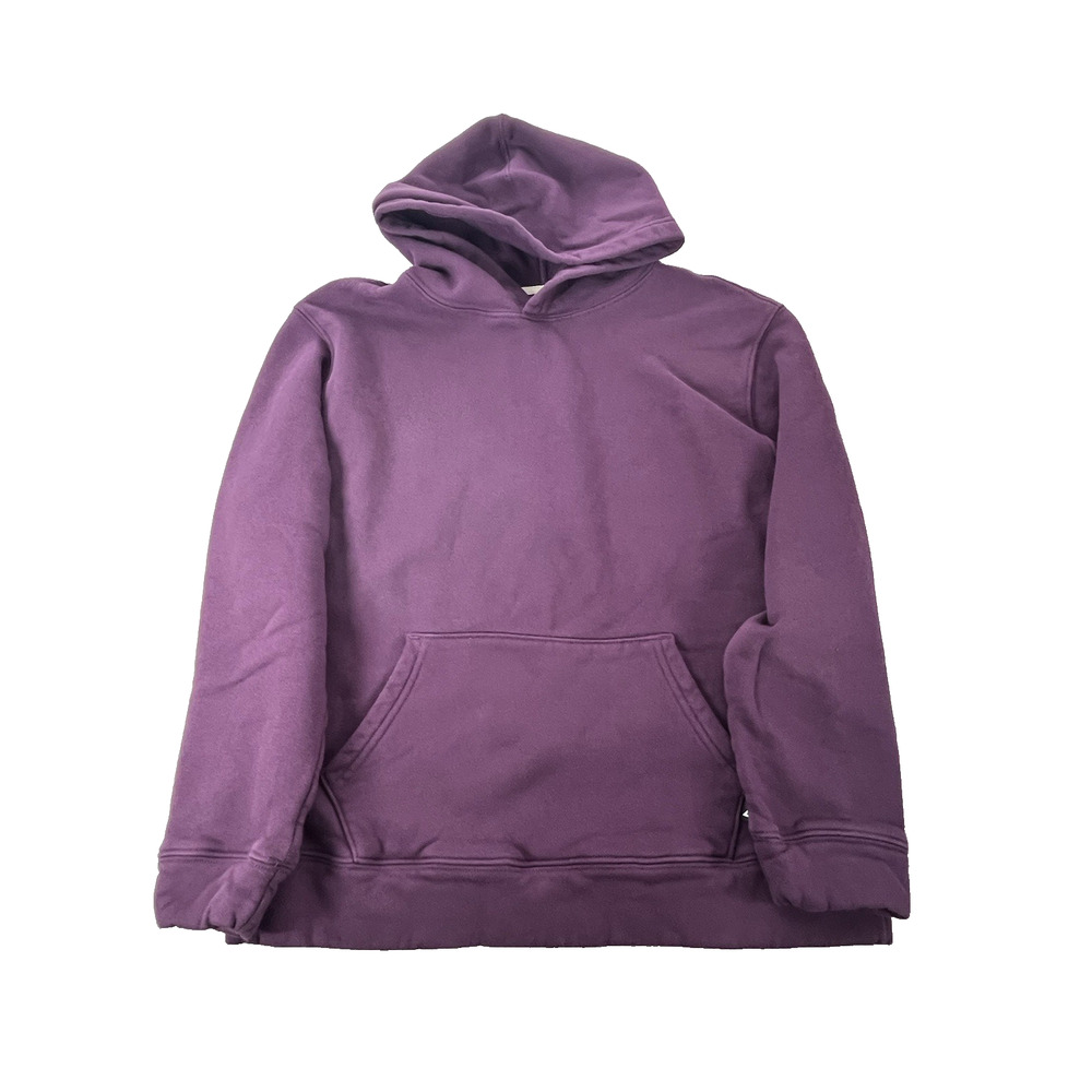 American Giant Womens Midweight Pullover Hoodie Sweatshirt Large Purple Cotton